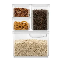 Bodum Canteen Opbevaringsglas - 4 stk. Plastik/silikone - Klar