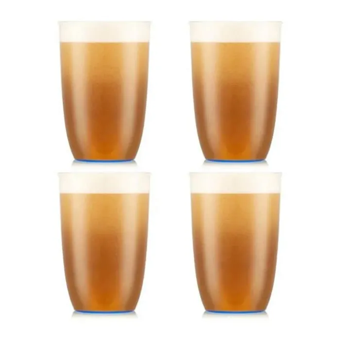 Bodum Kvadrant Ølglas - 4 stk. 50 cl - Plastik - Blue Moon