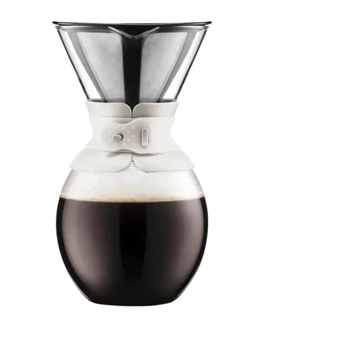 Bodum Pour Over Kaffebrygger 12 kopper - Borosilikat glas - Genanvendeligt filter