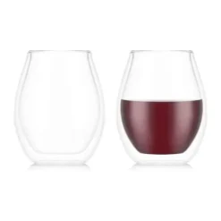 Bodum Skål Syrah Vinglas - 2 stk. 45 cl - Borosilikatglas/silikone - Klar