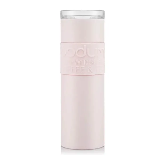 Bodum To Go Krus 60 cl - Rustfrit stål/silikone/plastik - Lyserød