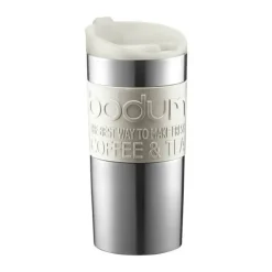 Bodum To Go Krus 0,35 liter - Rustfrit Stål - Hvid