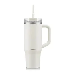 Bodum Travel Mug Termokop 1,2 liter - Rustfrit stål - Hvid