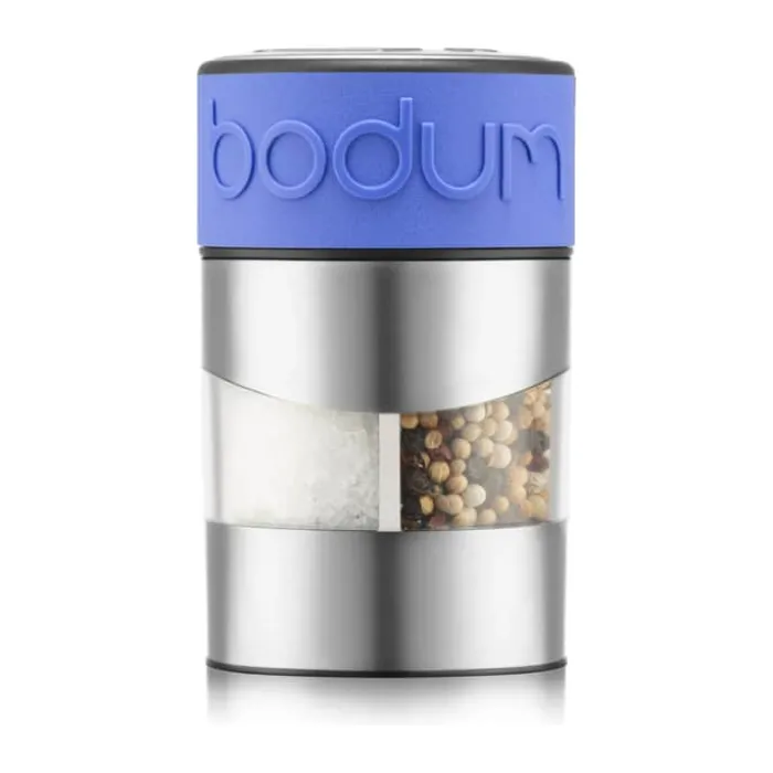 Bodum Twin Salt- og Peberkværn H 11,2 cm - Rustfrit stål/Plastik - Blå