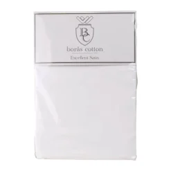 Borås Cotton Cloud Boxlagen B 200 x L 210 cm - Bomuldssatin - Hvid