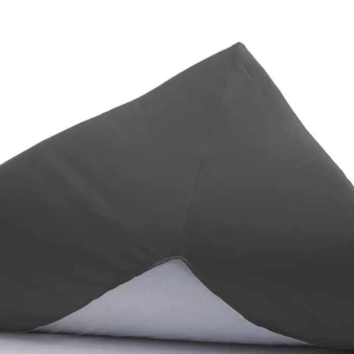Borås Cotton Cloud Kuvertlagen B 120 x L 200 cm - Bomuldssatin - Antracit grå