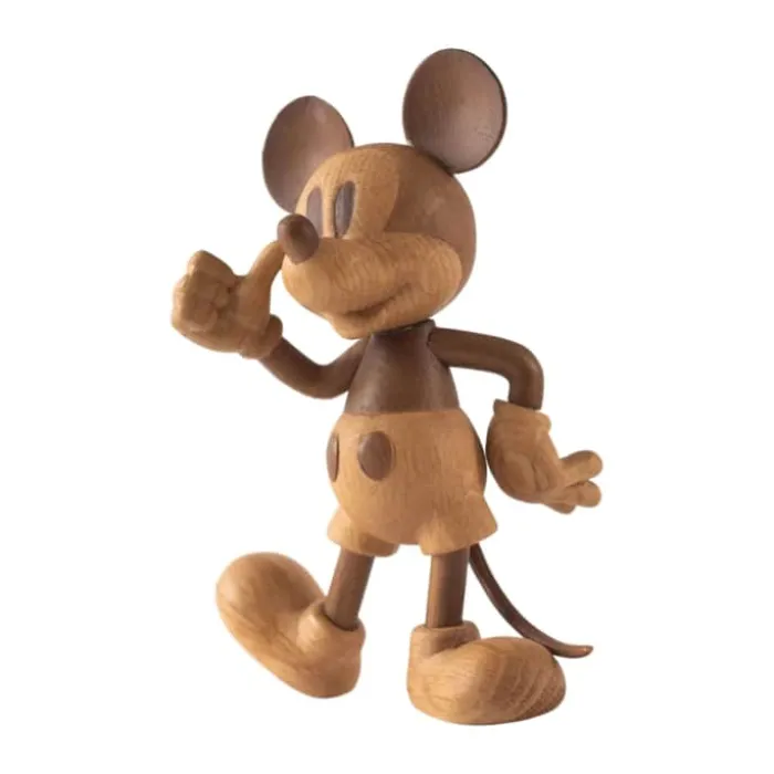 BOYHOOD Mickey Mouse træfigur H 15,3 cm - Egetræ