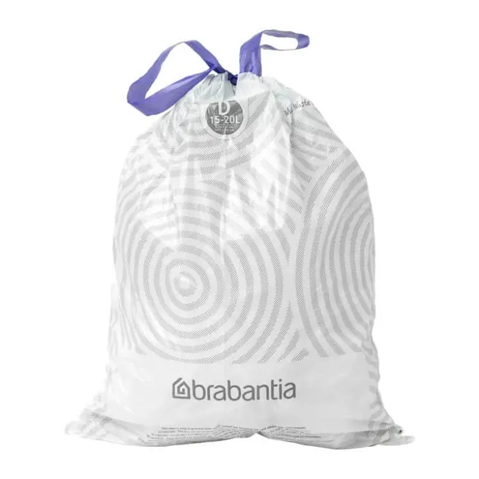 Brabantia Affaldspose - 20 stk. 16 liter - Plastik - Hvid