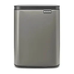Brabantia BO Affaldsspand 7 liter - Stål/plastik - Platinum