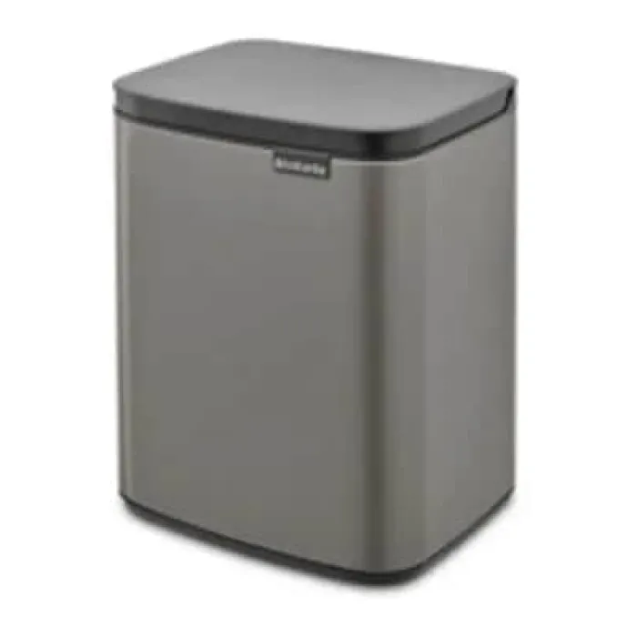 Brabantia BO Affaldsspand 7 liter - Stål/plastik - Platinum