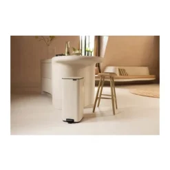 Brabantia Bo Pedalspand 30 liter - Stål - Soft beige