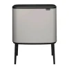 Brabantia Bo Touch affaldsspand 3/11 liter - Stål - Soft Grey