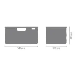 Brabantia Foldbar Vasketøjskurv 40 liter - Stof - Black