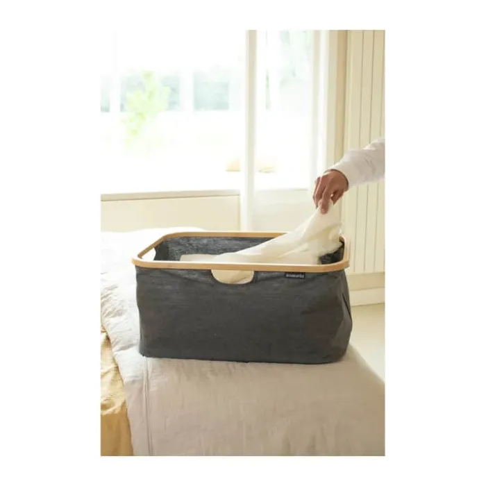 Brabantia Foldbar Vasketøjskurv 40 liter - Stof - Black