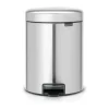Brabantia NewIcon Pedalspand 5 liter - Plastik/stål - Mat stål