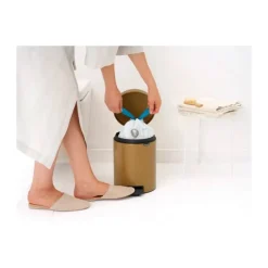Brabantia NewIcon Pedalspand 5 liter - Stål - Warm gold