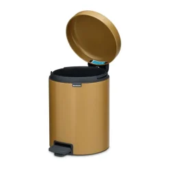 Brabantia NewIcon Pedalspand 5 liter - Stål - Warm gold
