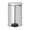 Brabantia NewIcon Pedalspand 12 liter - Plastik/stål - Mat stål