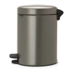 Brabantia NewIcon Pedalspand 5 liter - Stål/plastik - Platinum
