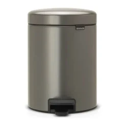 Brabantia NewIcon Pedalspand 5 liter - Stål/plastik - Platinum