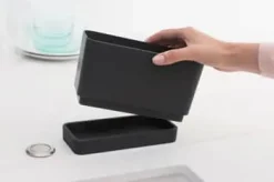 Brabantia Sink-side Holder til opvaskemiddel- og børste H 11,5 x B 19 x D 8,5 cm - Silikone - Grå