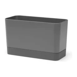 Brabantia Sink-side Holder til opvaskemiddel- og børste H 11,5 x B 19 x D 8,5 cm - Silikone - Grå