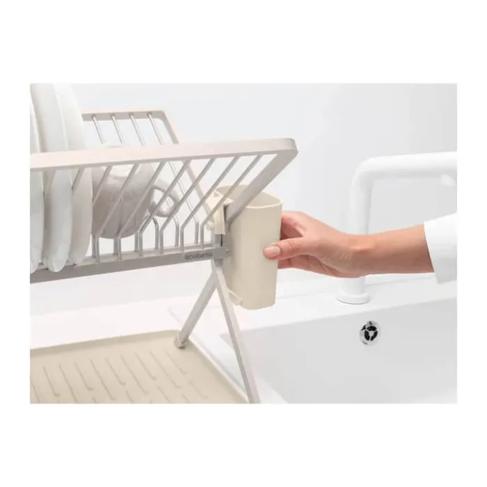 Brabantia Sinkside Opvaskestativ H 31,5 x B 37 x L 33 cm - Aluminium - Soft beige