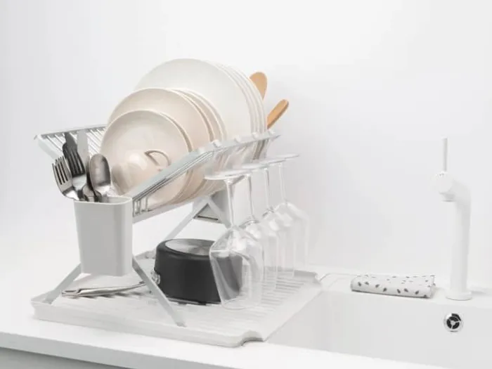 Brabantia Sink-side Opvaskestativ H 33 x B 51 cm - Metal - Lys grå