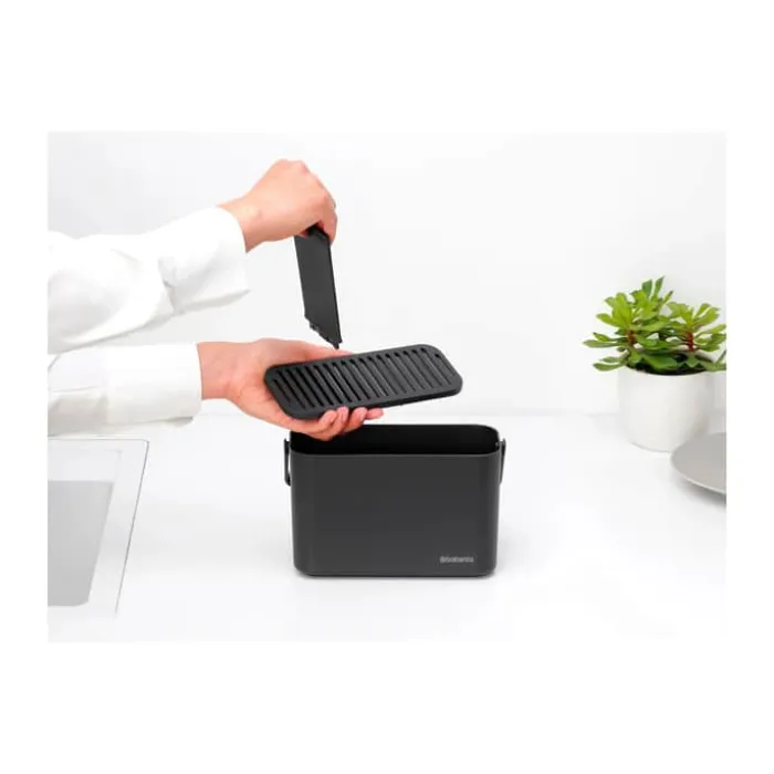 Brabantia SinkSide Redskabsholder H 13,4 x B 22 x L 11 cm - Plastik - Dark grey