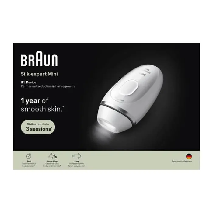 Braun IPL Silk·expert Mini Hårfjerner IPL-teknologi - Plastik - Hvid