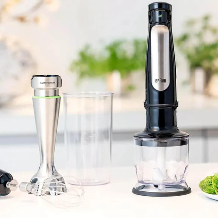 Braun Multiquick 7 Stavblender MQ7025X 1000 Watt - ActiveBlade/SmartSpeed - Inkl. tilbehør
