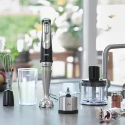 Braun Multiquick 9 Stavblender MQ9138 1200 Watt - Med AntiSplash - Inkl. tilbehør