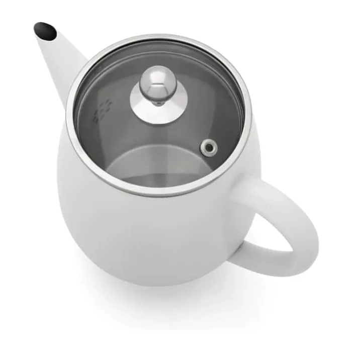 Bredemeijer Duet Eva Tekande 1,1 liter - Rustfrit stål - Hvid