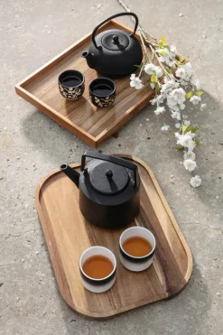 Bredemeijer Kyoto Serveringsbakke L 40 cm - Akacietræ - Natur