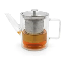 Bredemeijer Tekande m. Filter 1 liter - Glas/rustfrit stål - Klar