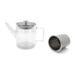 Bredemeijer Tekande m. Filter 1 liter - Glas/rustfrit stål - Klar