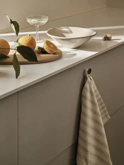 Broste Copenhagen Alfredo Skål Ø 24 x H 7,5 cm - Stentøj - Beige