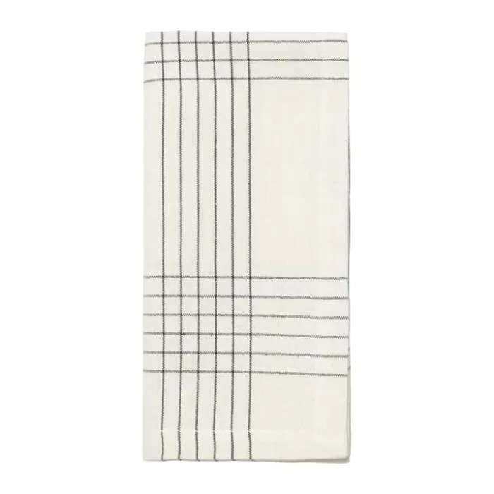 Broste Copenhagen Alice Stofserviet B 45 x L 45 cm - Bomuld - Sort