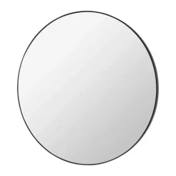 Broste Copenhagen Complete Spejl Ø 110 x D 4,5 cm - Metal - Sort