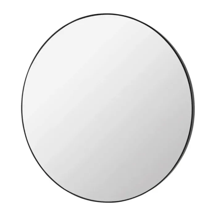 Broste Copenhagen Complete Spejl Ø 110 x D 4,5 cm - Metal - Sort