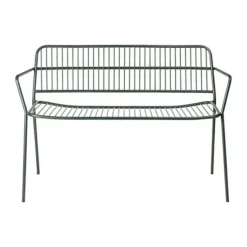 Broste Copenhagen Eden Bænk H 80 xB 115 cm - Stål -Grøn
