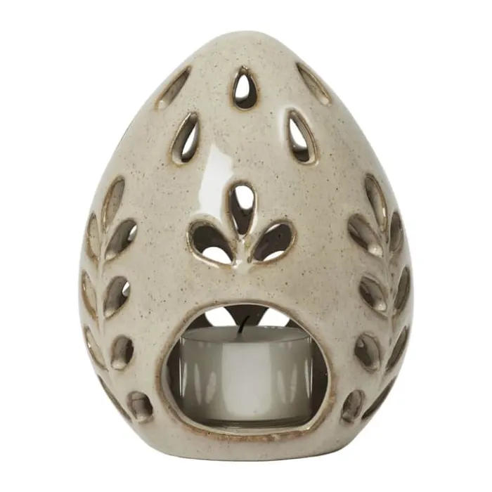 Broste Copenhagen Egga Lanterne Ø 9,5 x H 12 cm - Stentøj - Green