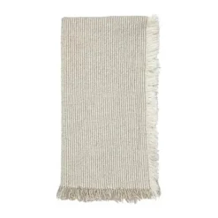 Broste Copenhagen Elouise Stofserviet B 45 x L 45 cm - Bomuld - Fungi Grey