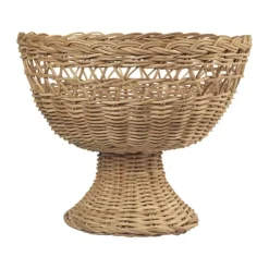 Broste Copenhagen Emmy Kurv Ø 26 x H 21 cm - Rattan - Natural Brown