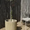 Broste Copenhagen Fiber Krukke Ø 50 x H 50 cm - Fibercement - Beige