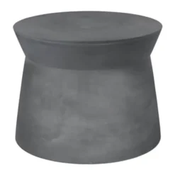 Broste Copenhagen Fiber Sidebord Ø 50 x H 39 cm - Fibercement - Mørkegrå