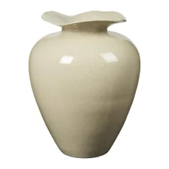 Broste Copenhagen Florentina Vase Ø 33 x H 44 cm - Stentøj - Beige