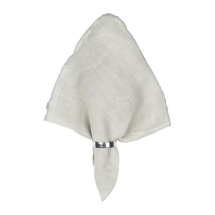 Broste Copenhagen Gracie Stofserviet B 45 x L 45 cm - Hør - High rise