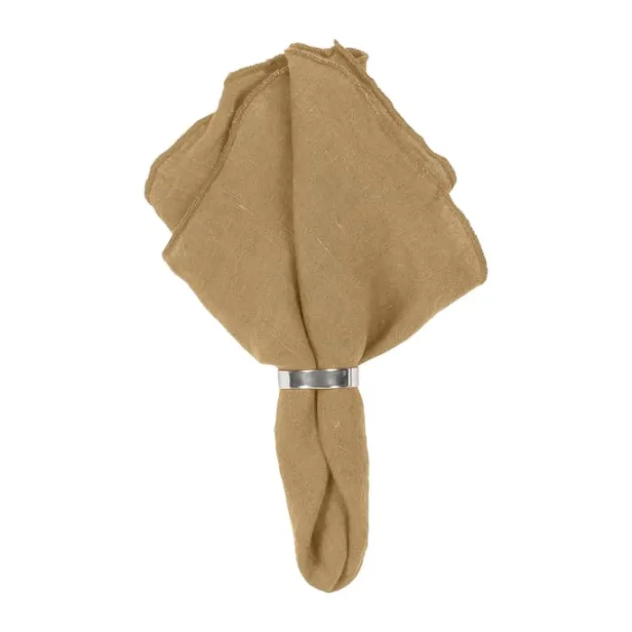 Broste Copenhagen Gracie Stofserviet B 45 x L 45 cm - Hør - Indian tan