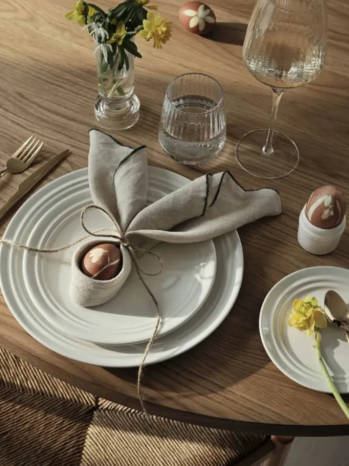 Broste Copenhagen Gracie Stofserviet B 45 x L 45 cm - Hør - Mørkeblå